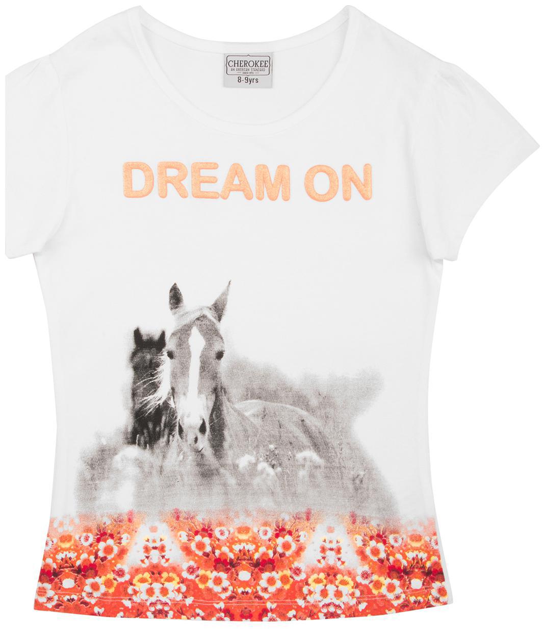 

CHEROKEE Girl Cotton Printed Shirt - White