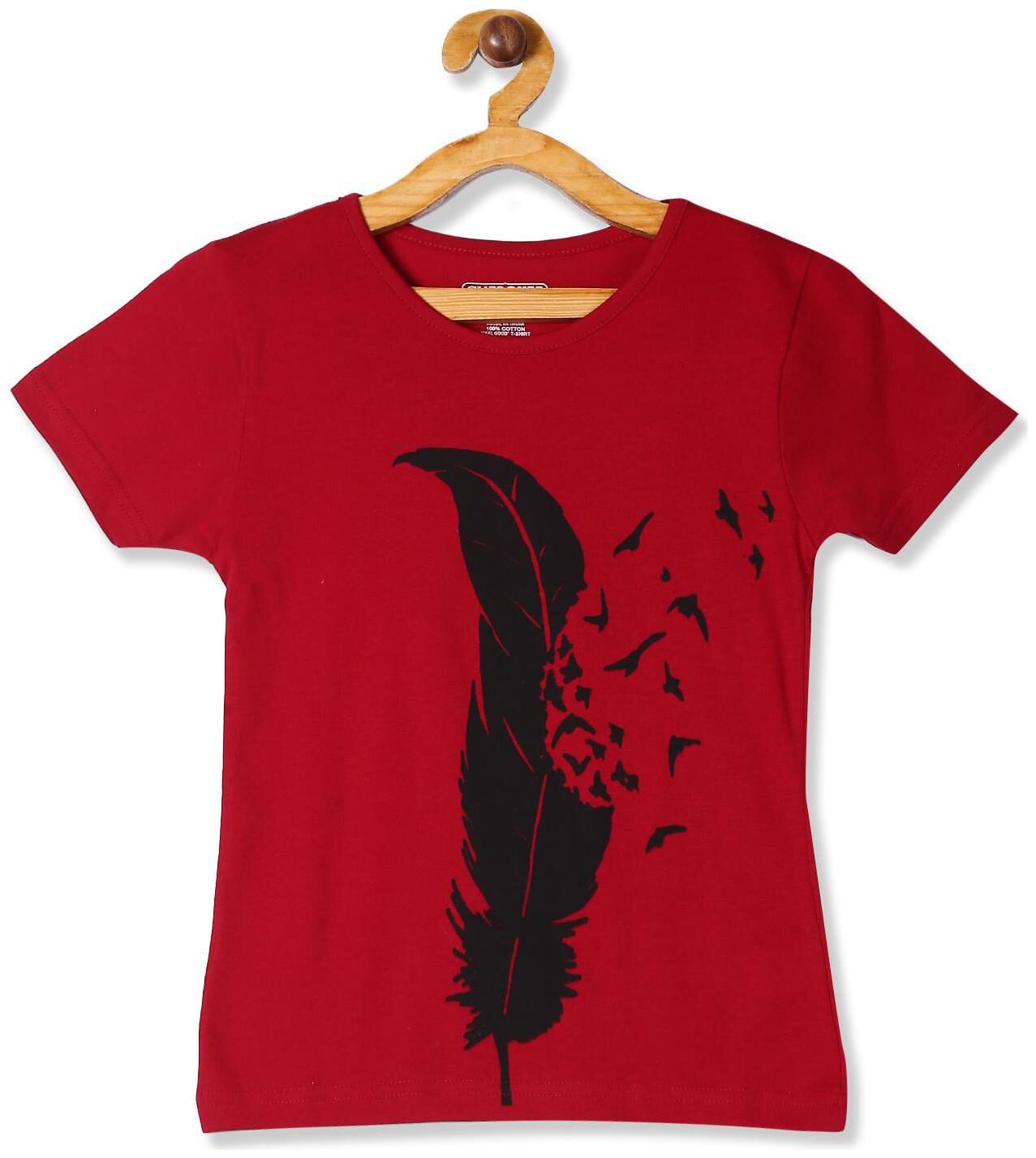 

CHEROKEE Girl Cotton Printed T shirt - Red