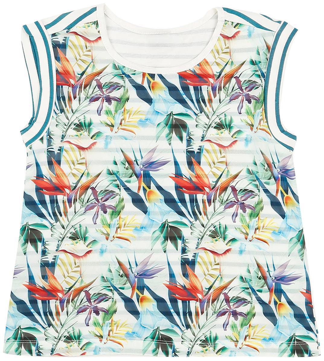 

CHEROKEE Girl Cotton Printed Top - White