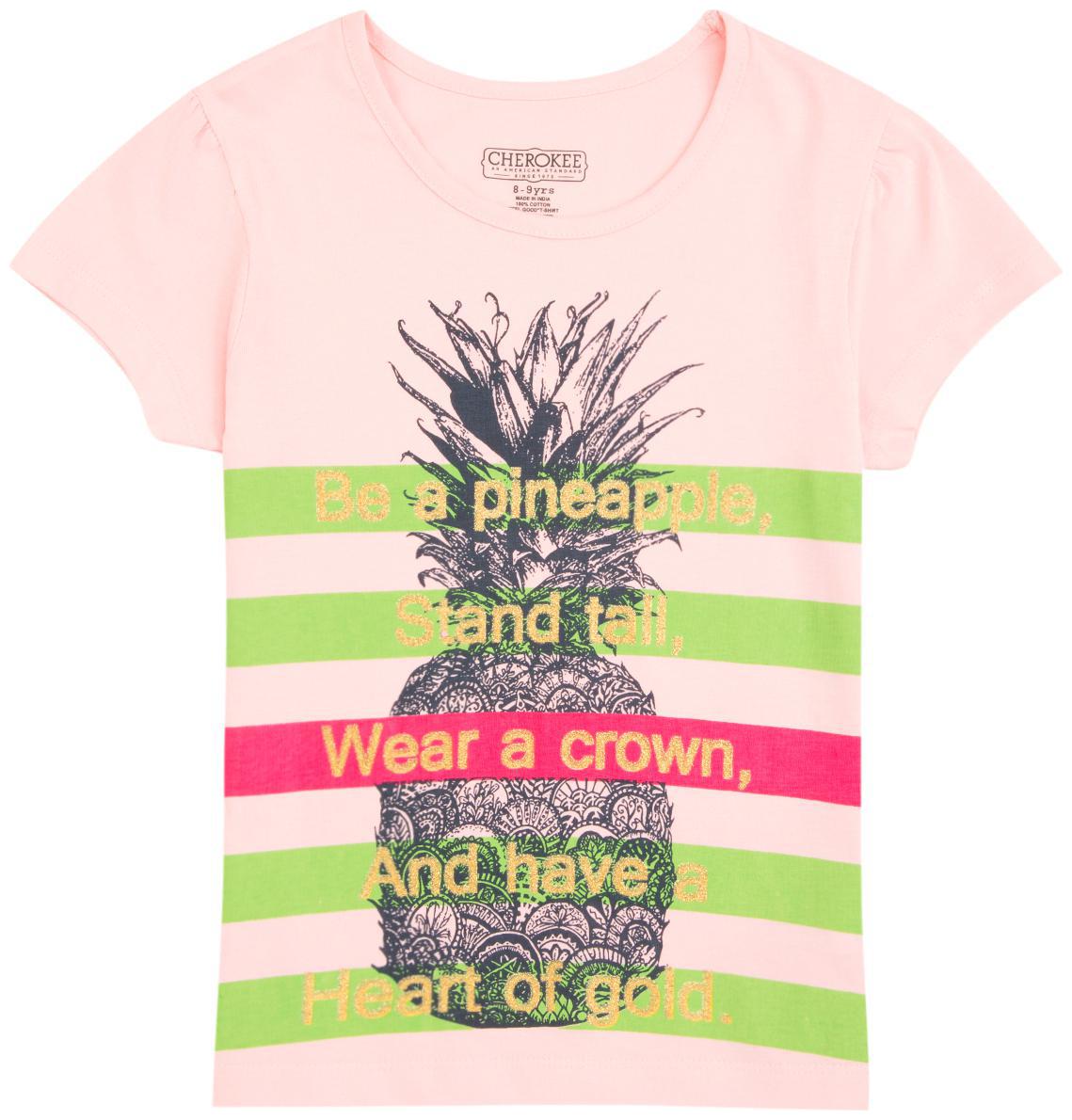 

CHEROKEE Girl Cotton Printed T shirt - Pink