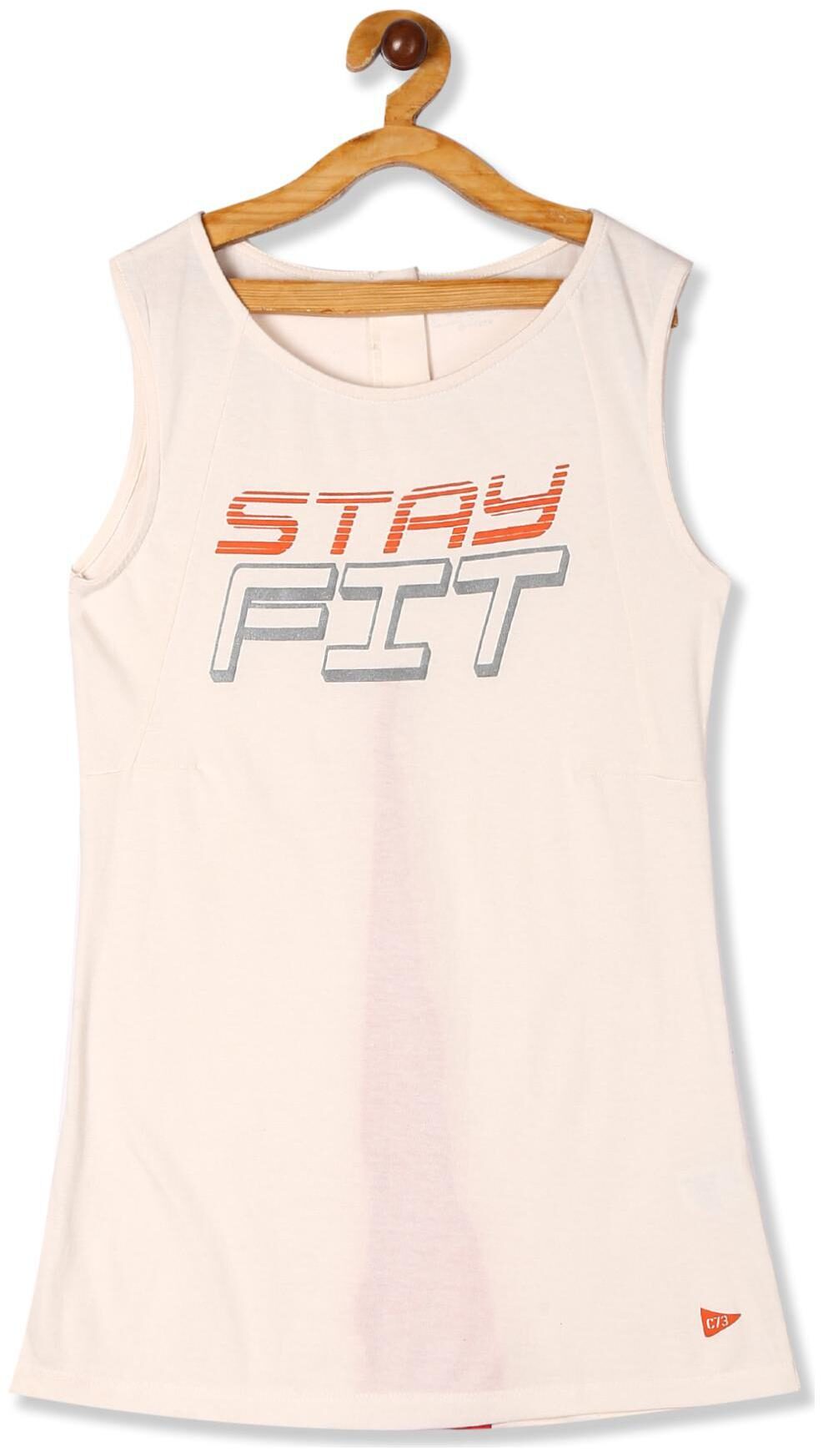 

CHEROKEE Girl Cotton Printed Top - White