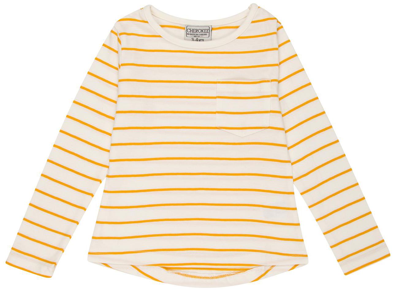 

CHEROKEE Girl Cotton Striped Shirt - White