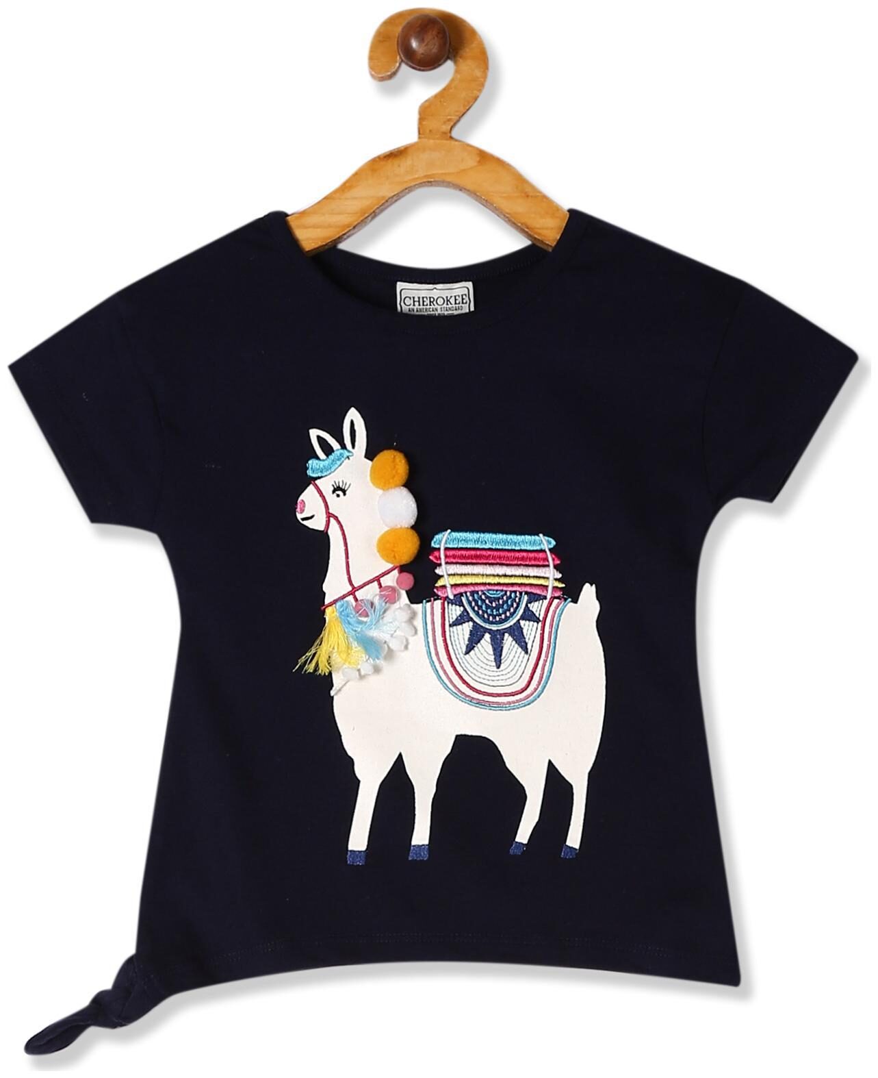 

CHEROKEE Girl Cotton Printed T shirt - Blue