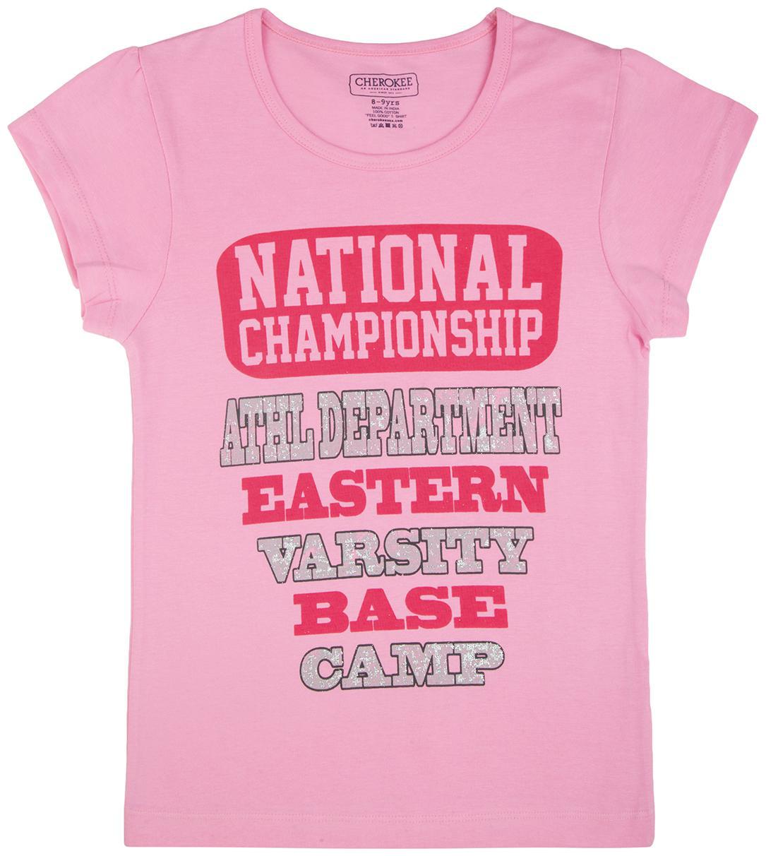 

CHEROKEE Girl Cotton Printed T shirt - Pink