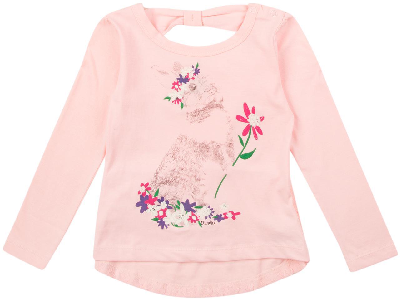

CHEROKEE Girl Cotton Printed Top - Pink