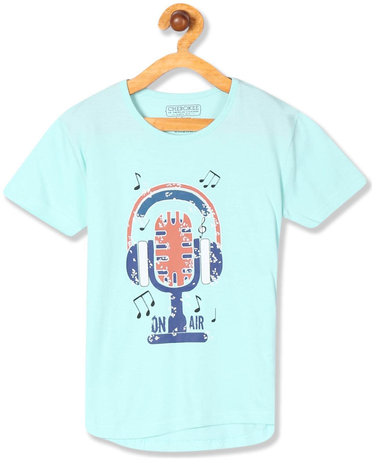 

CHEROKEE Girl Cotton Printed T shirt - Blue