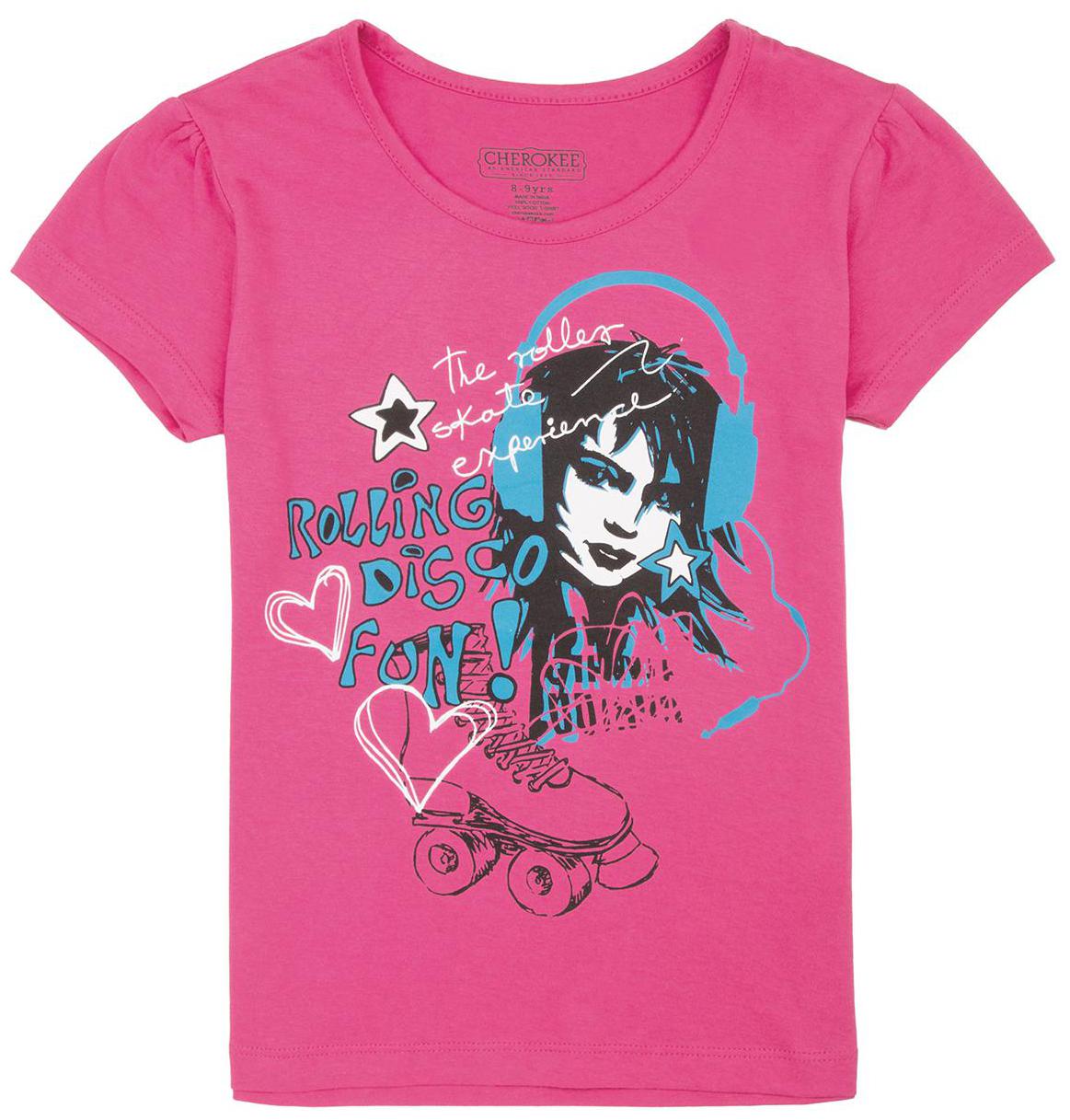 

CHEROKEE Girl Cotton Printed T shirt - Pink