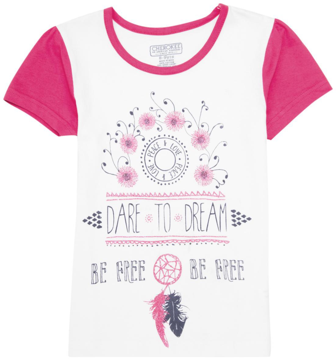 

CHEROKEE Girl Cotton Printed T shirt - Multi