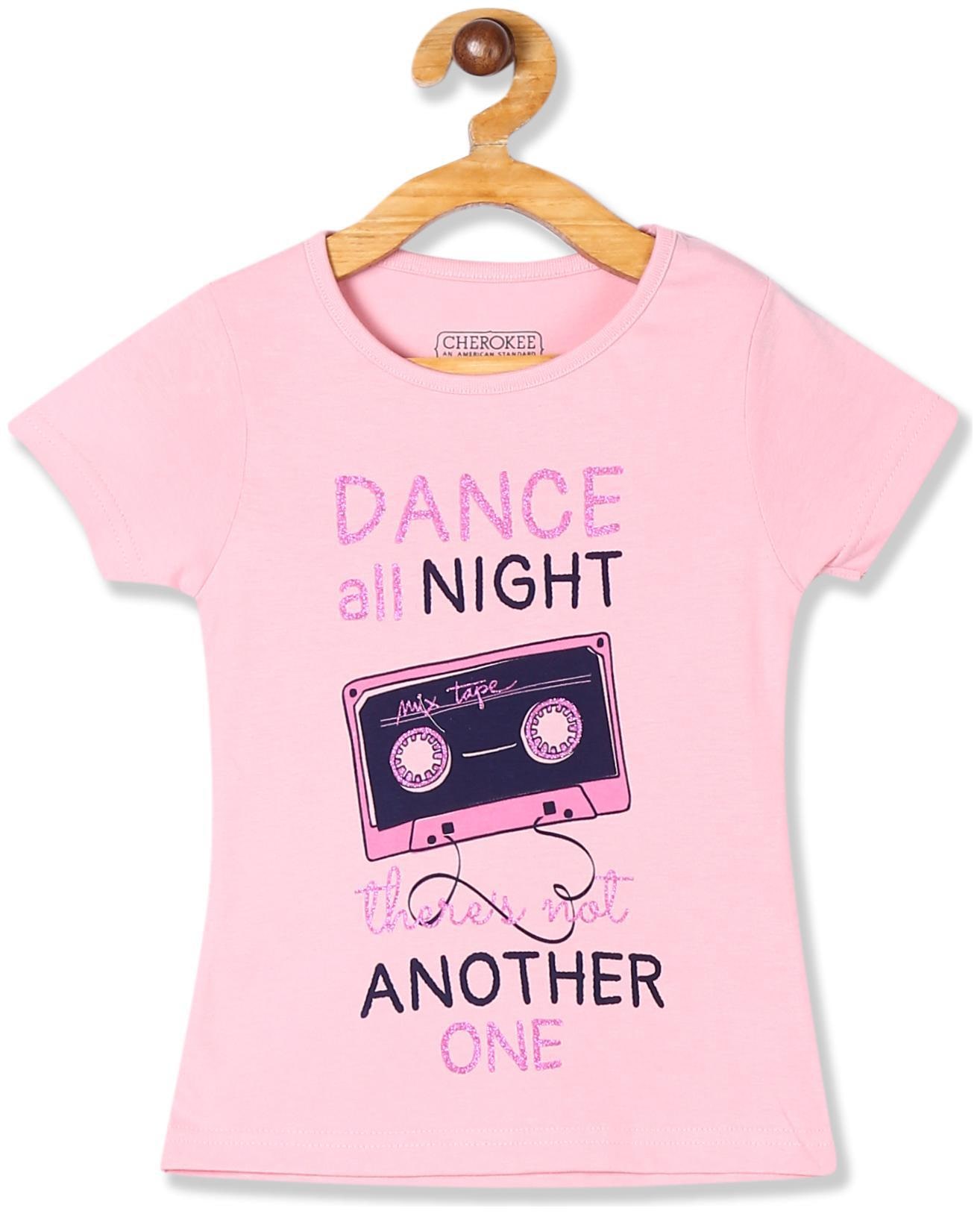 

CHEROKEE Girl Cotton Printed T shirt - Pink