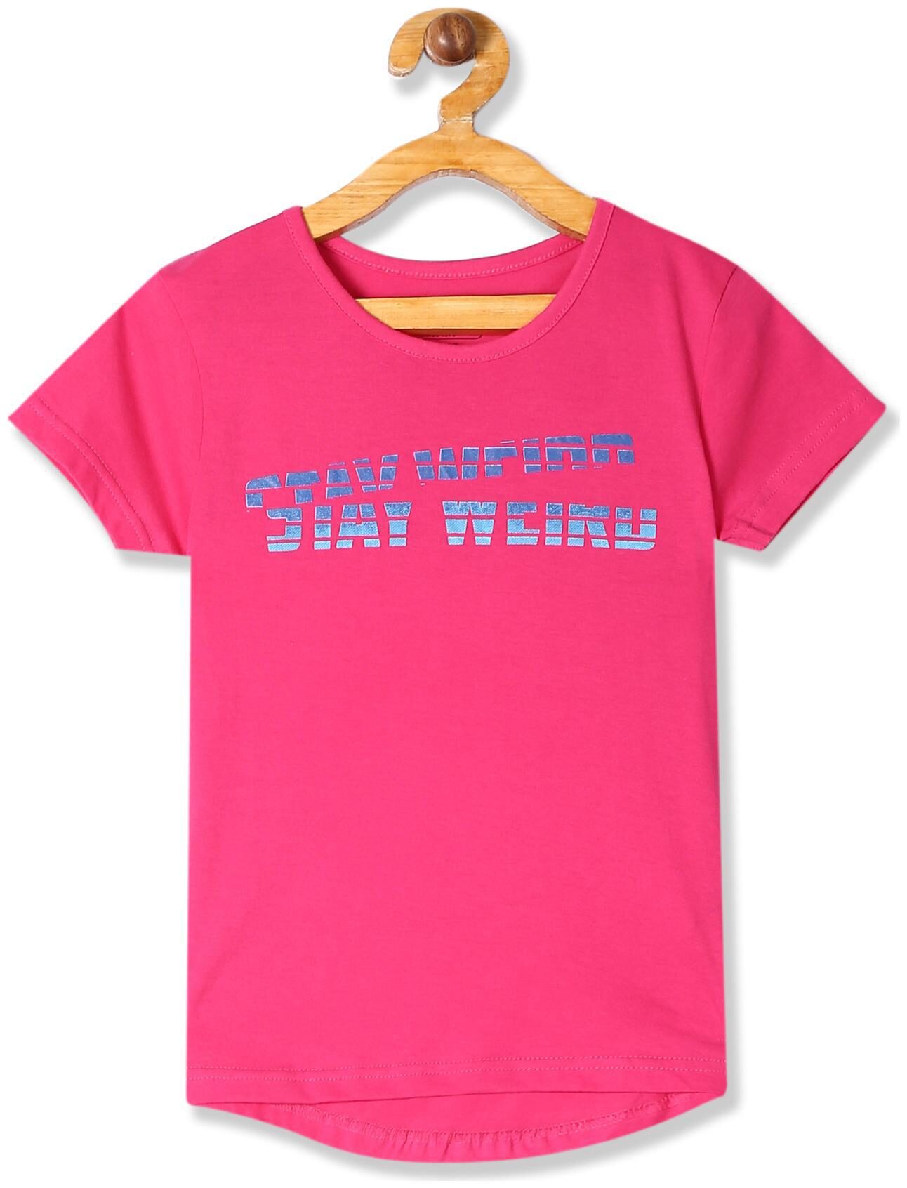 

CHEROKEE Girl Cotton Printed T shirt - Pink