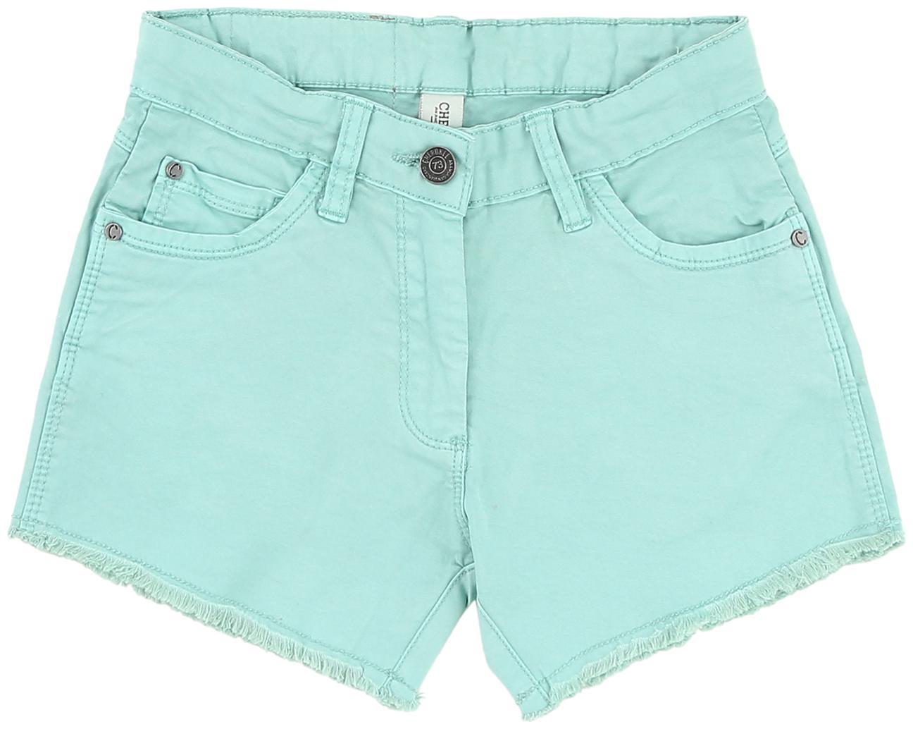 

CHEROKEE Girl Cotton Solid Denim shorts - Blue