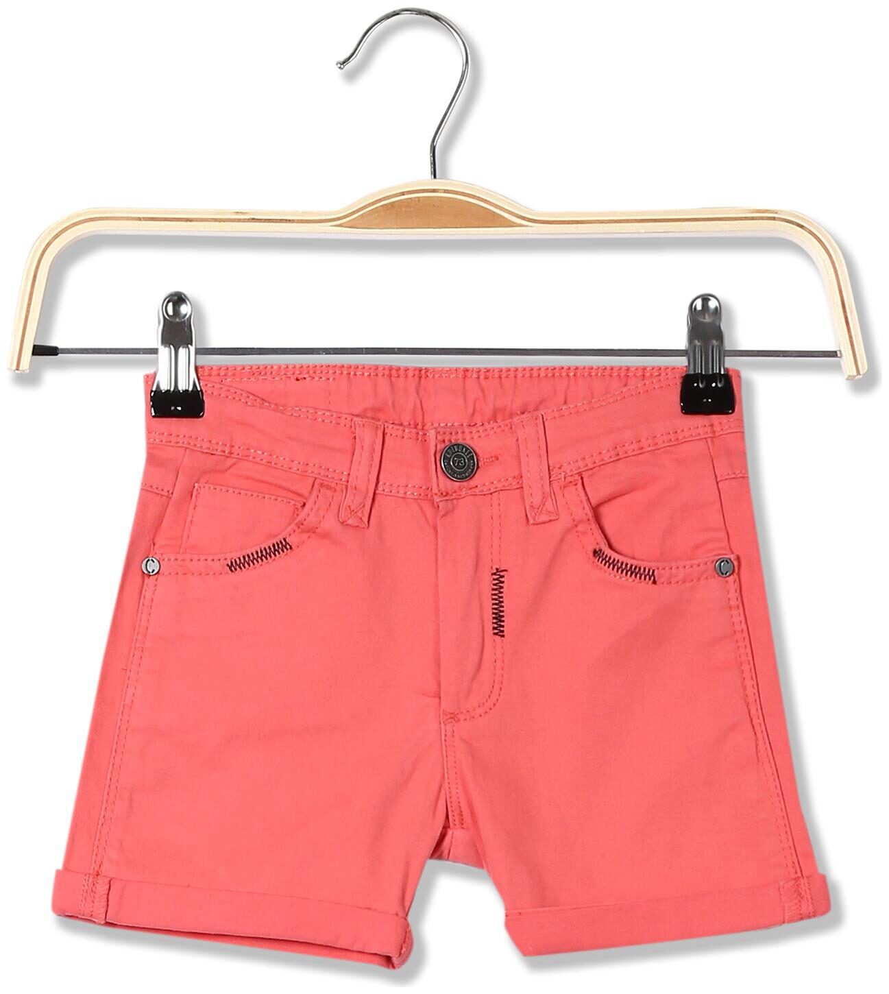 

CHEROKEE Girl Cotton Solid Regular shorts - Pink