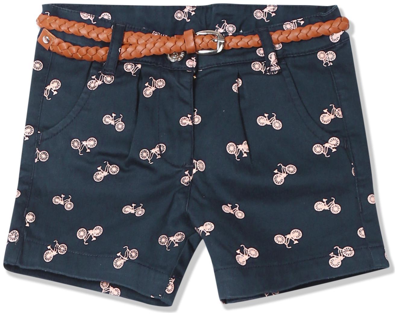 

CHEROKEE Girl Cotton Printed Regular shorts - Blue