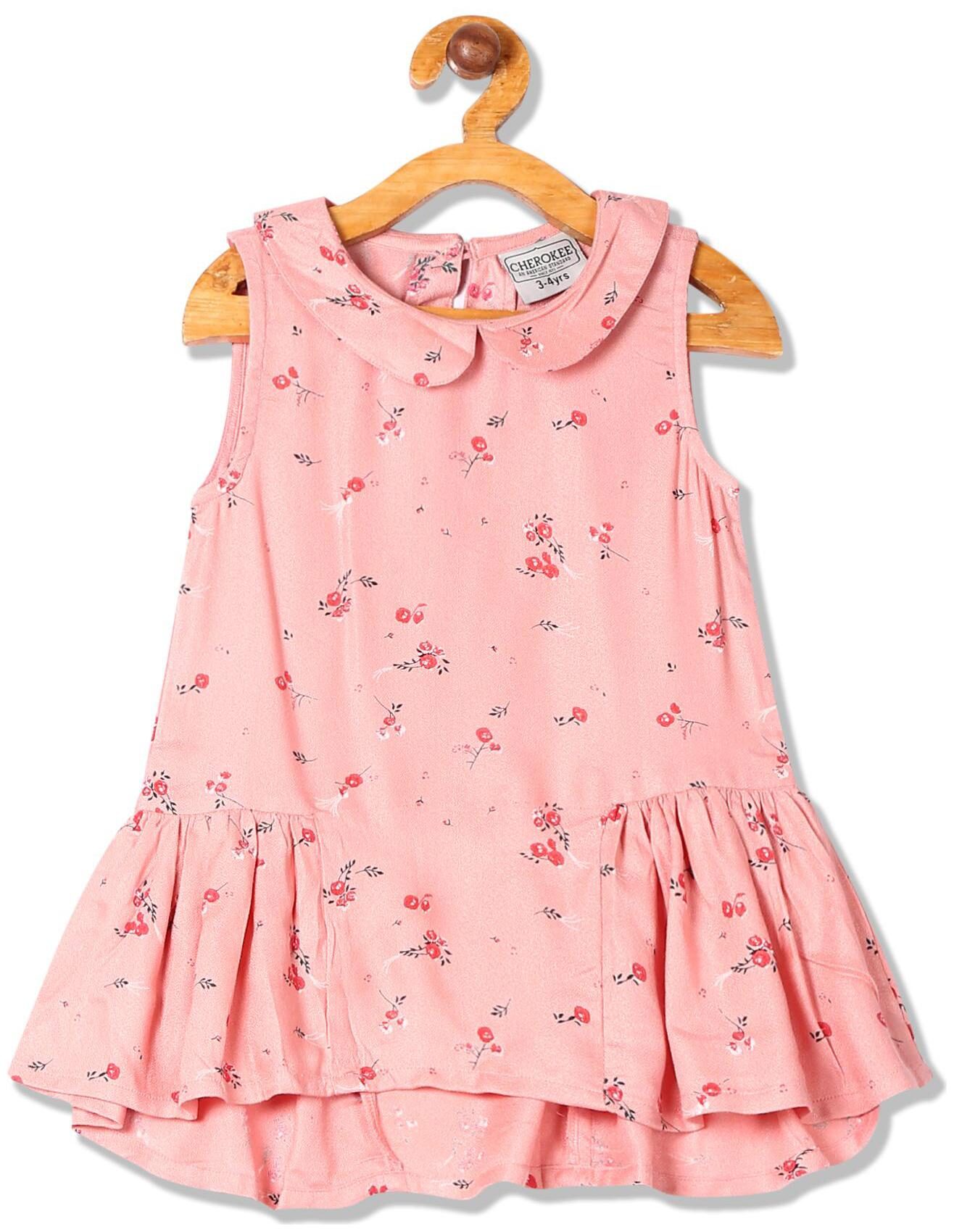 

CHEROKEE Girl Rayon Printed Top - Pink