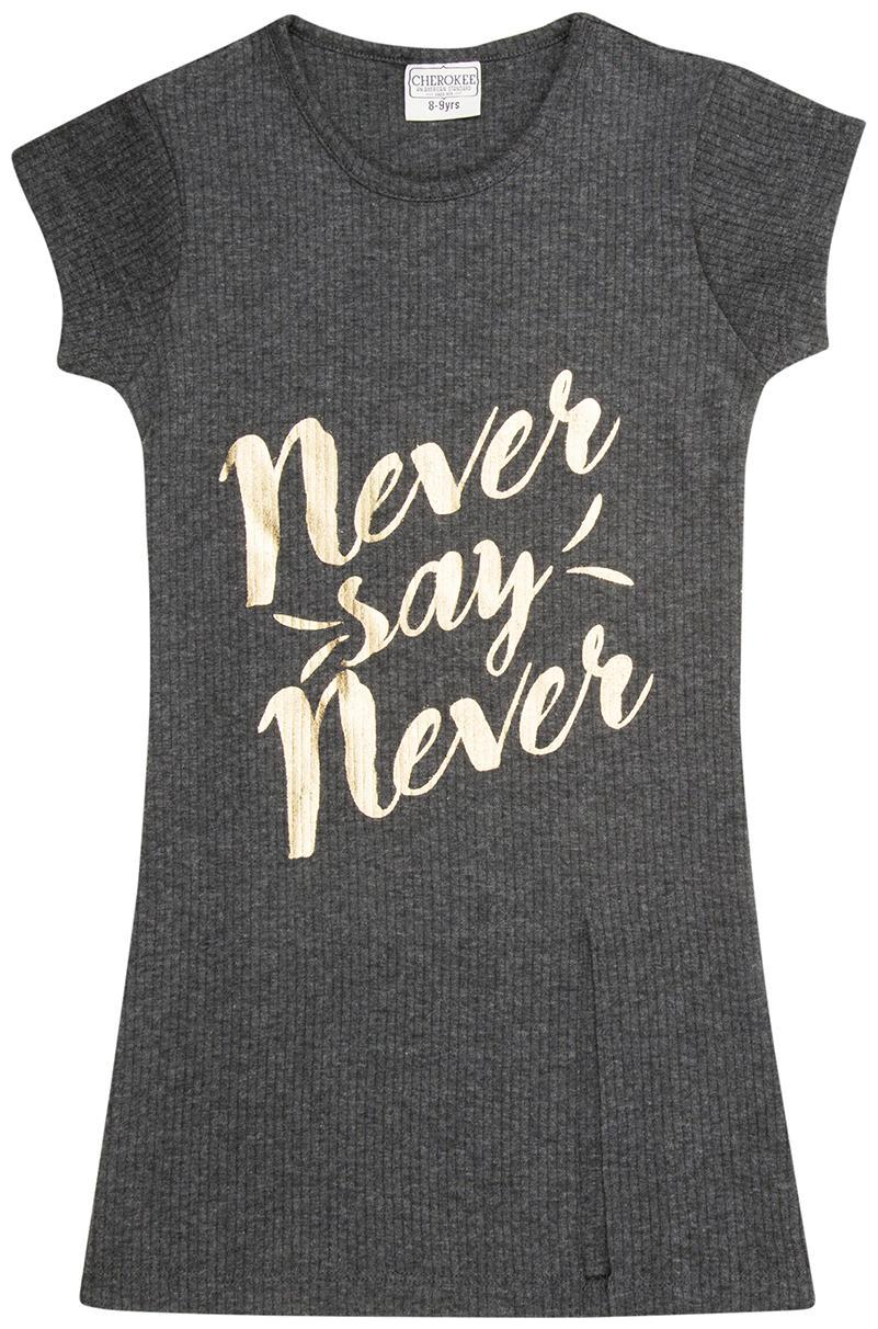 

CHEROKEE Girl Polyester Printed Top - Grey