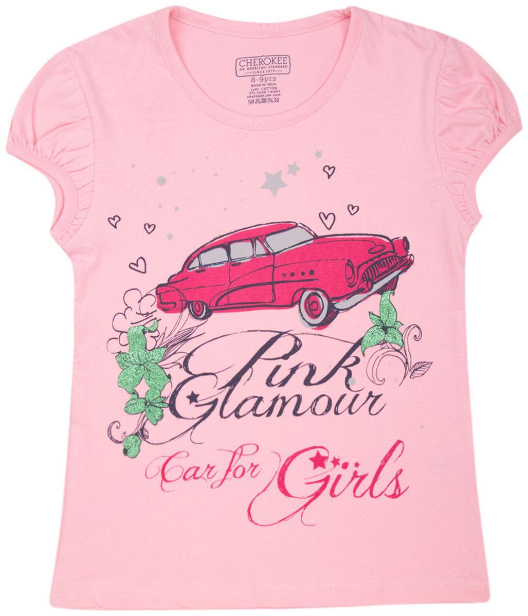 

CHEROKEE Girl Cotton Printed T shirt - Pink