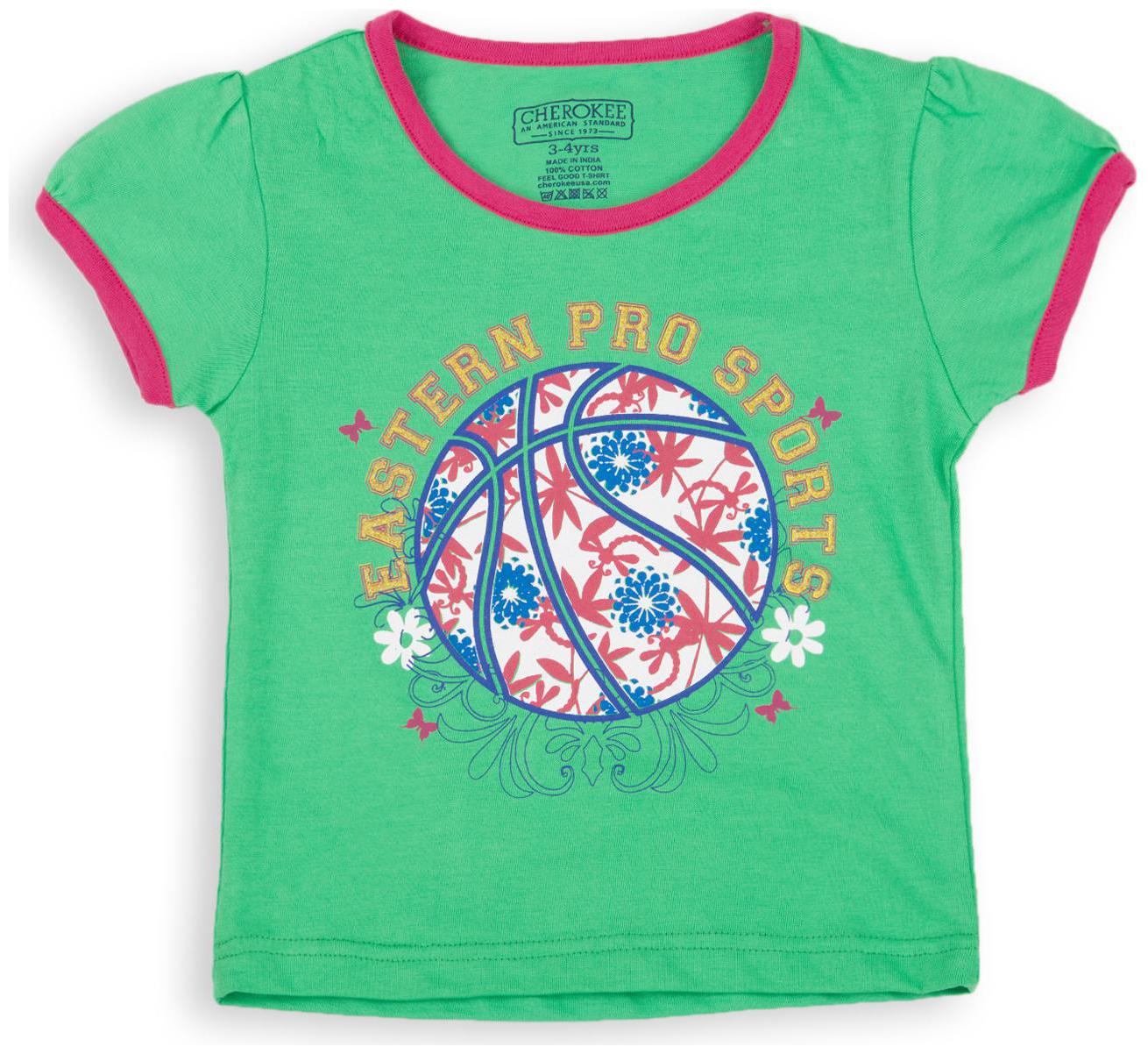 

CHEROKEE Girl Cotton Printed T shirt - Green