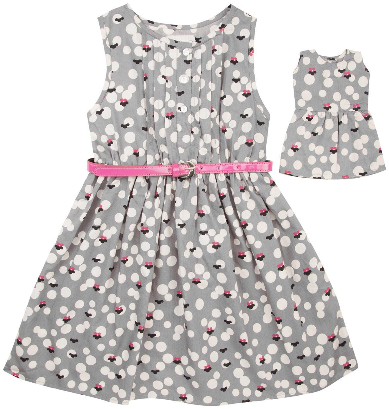 

CHEROKEE Grey Cotton Sleeveless Knee Length Princess Frock ( Pack of 1 )