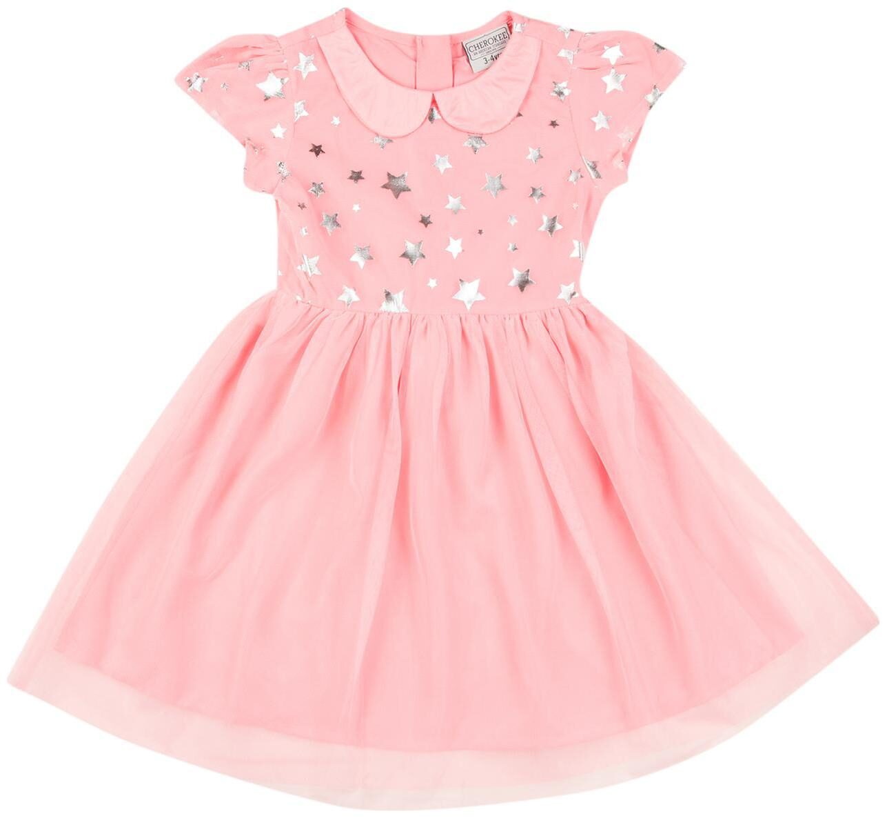 

CHEROKEE Pink Polyester Short Sleeves Knee Length Princess Frock ( Pack of 1 )