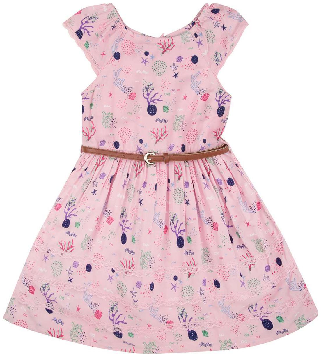

CHEROKEE Pink Viscose Short Sleeves Knee Length ( Pack of 1 )