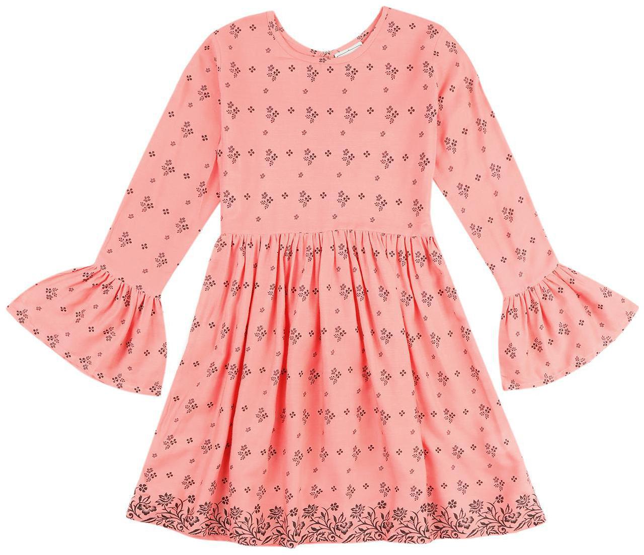 

CHEROKEE Pink Viscose Full Sleeves Knee Length Princess Frock ( Pack of 1 )