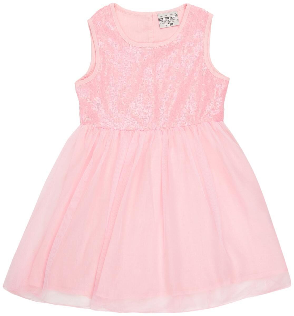 

CHEROKEE Pink Polyester Sleeveless Knee Length Princess Frock ( Pack of 1 )