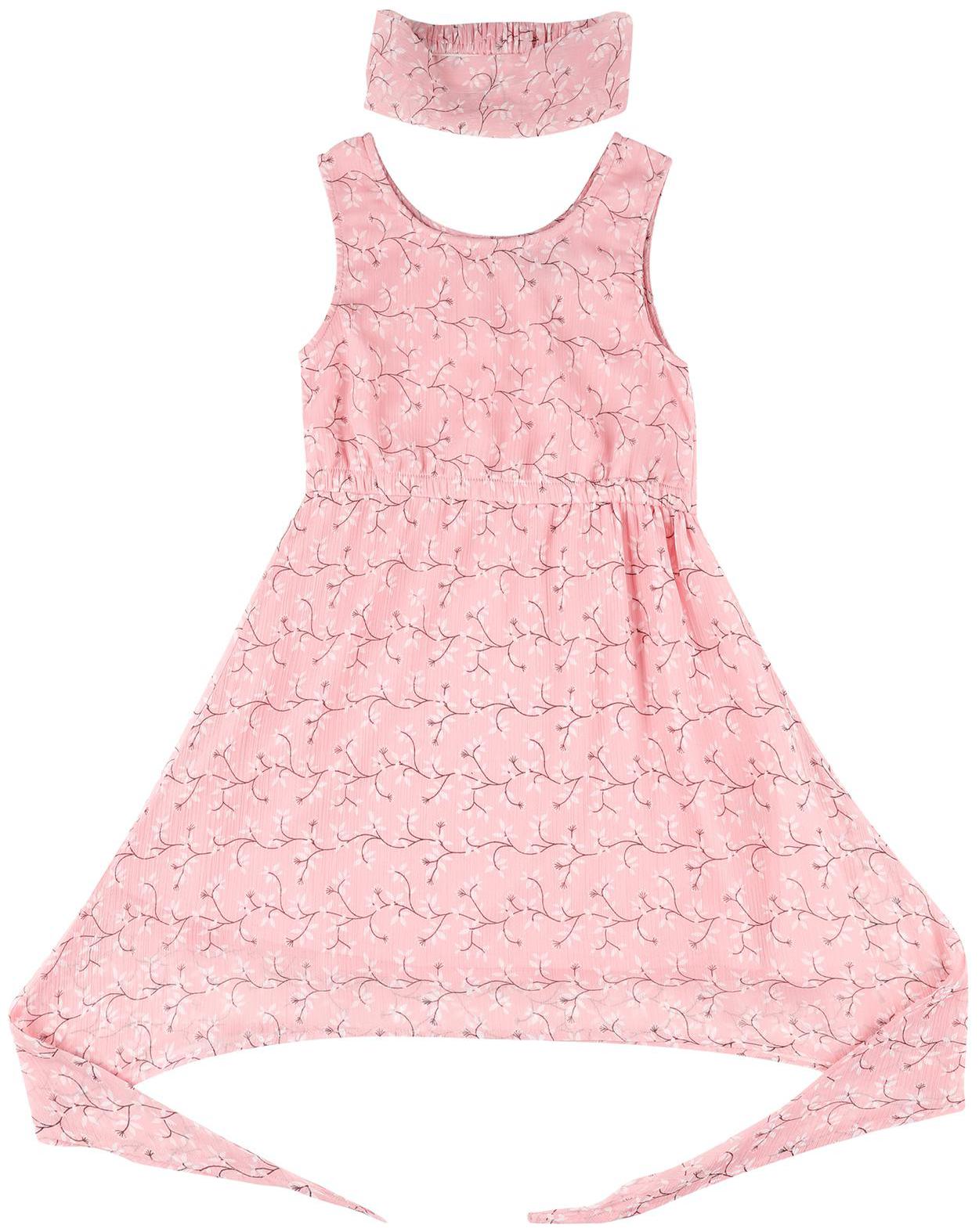 

CHEROKEE Pink Polyester Sleeveless Knee Length Princess Frock ( Pack of 1 )