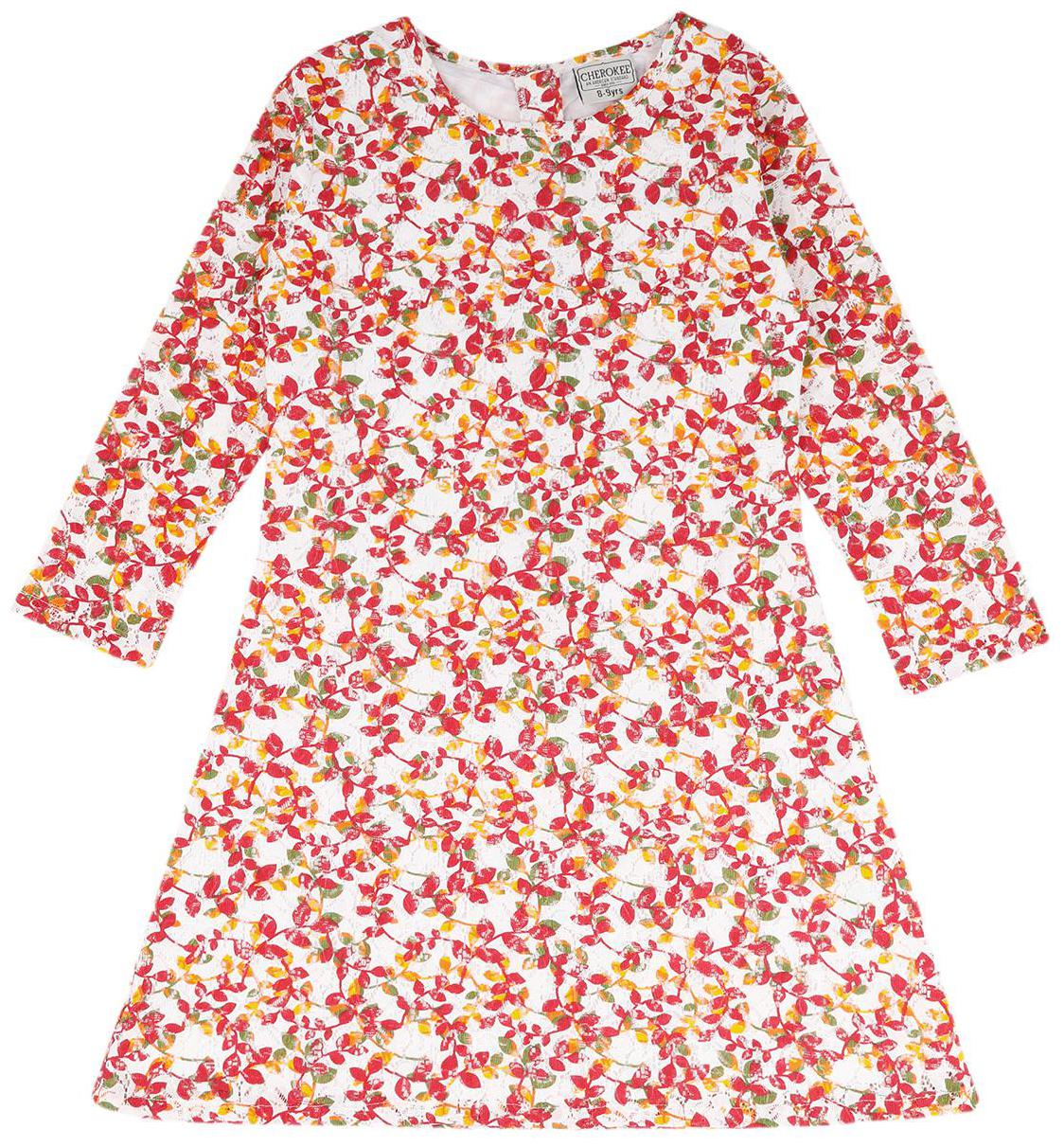 

CHEROKEE Red Cotton Full Sleeves Knee Length Princess Frock ( Pack of 1 )