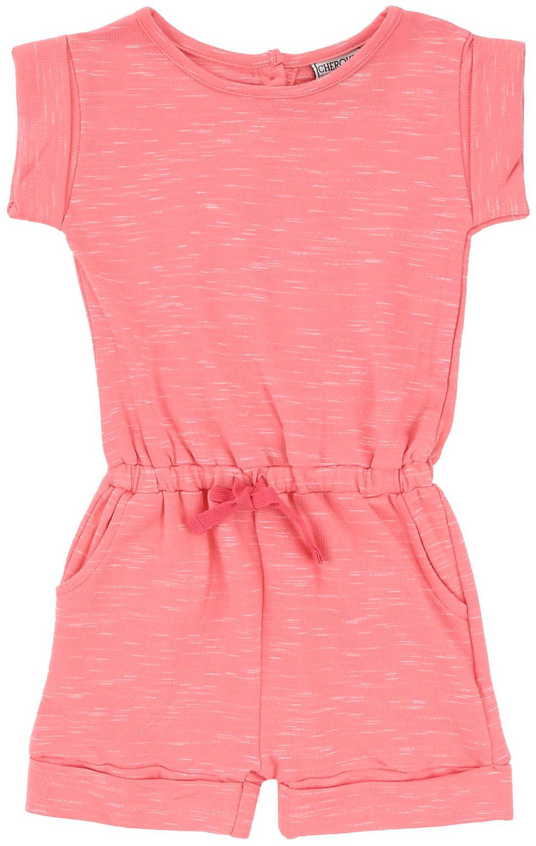 

CHEROKEE Unisex Cotton Solid Romper - Pink