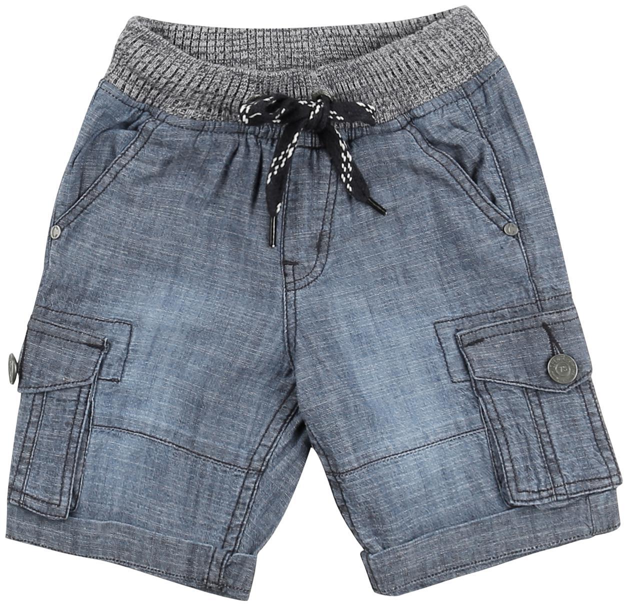 

CHEROKEE Unisex Cotton Solid Shorts - Blue