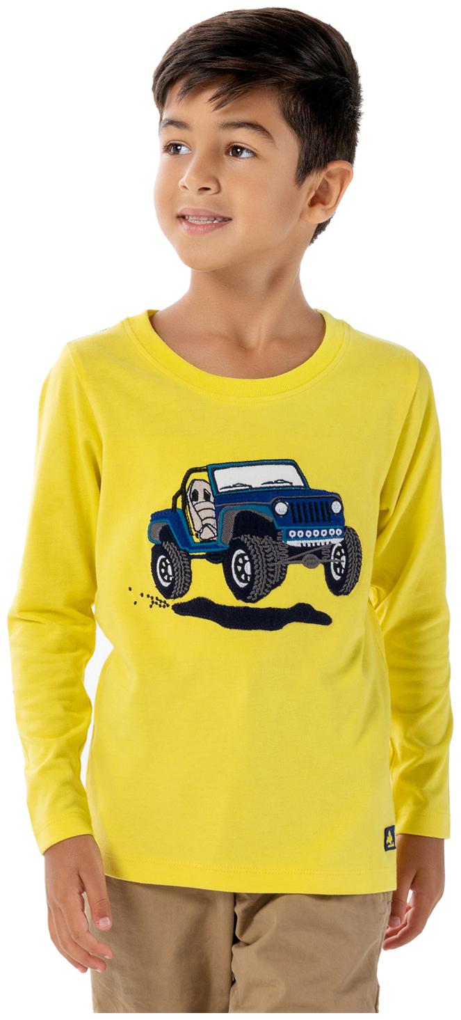 

Cherry Crumble By Nitt Hyman Cotton Solid T shirt for Baby Boy - Yellow
