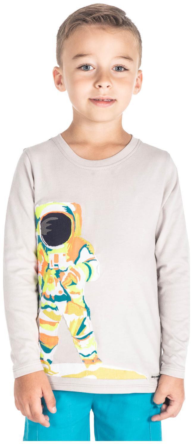 

Cherry Crumble By Nitt Hyman Cotton Printed T shirt for Baby Boy - Grey
