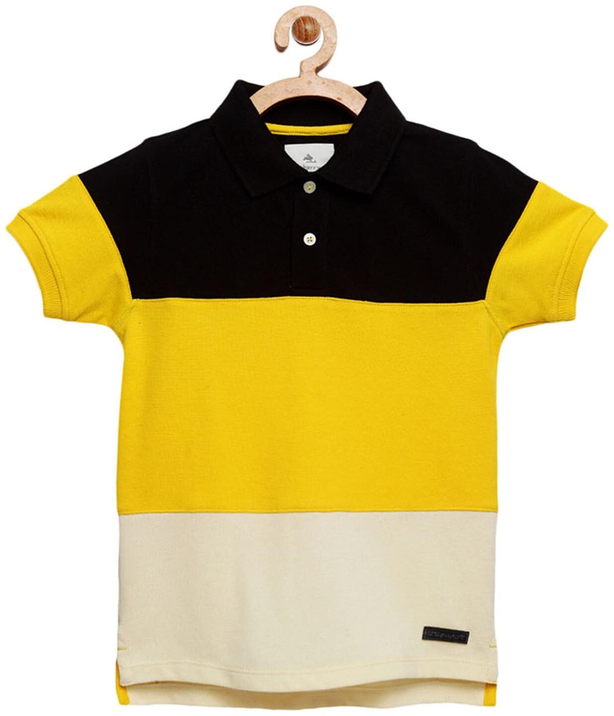 

Cherry Crumble By Nitt Hyman Boy Poly cotton Colorblocked T-shirt - Multi