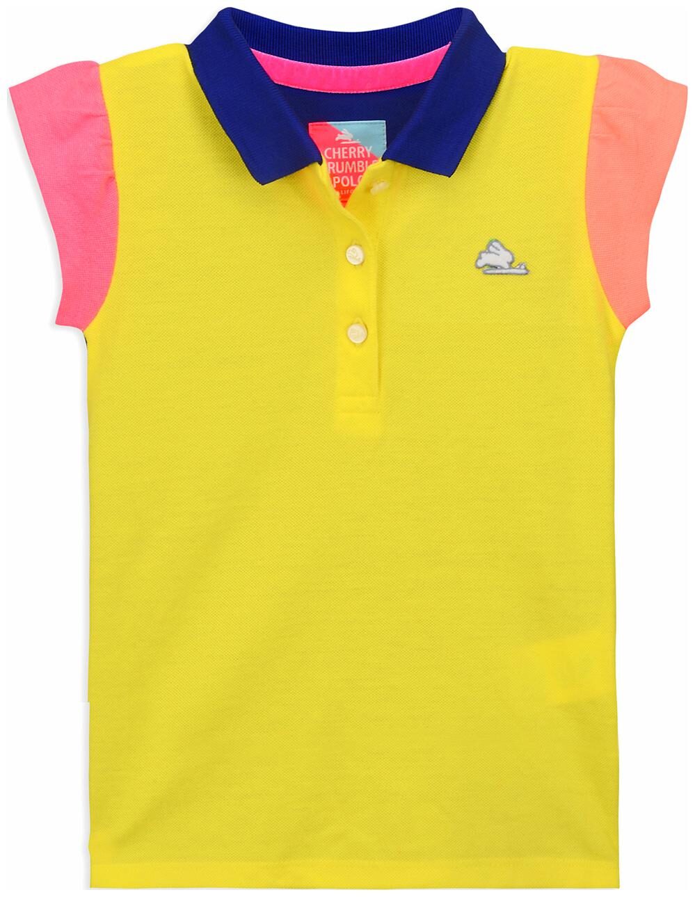 

Cherry Crumble By Nitt Hyman Girl Cotton Solid T shirt - Yellow