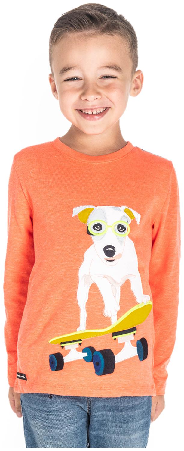 

Cherry Crumble By Nitt Hyman Boy Cotton Printed T-shirt - Orange