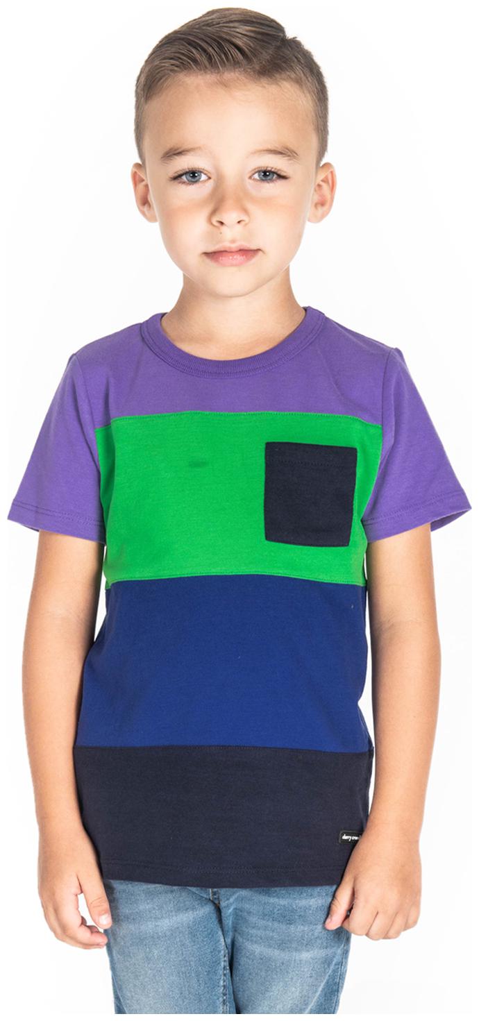 

Cherry Crumble By Nitt Hyman Boy Cotton Colorblocked T-shirt - Multi