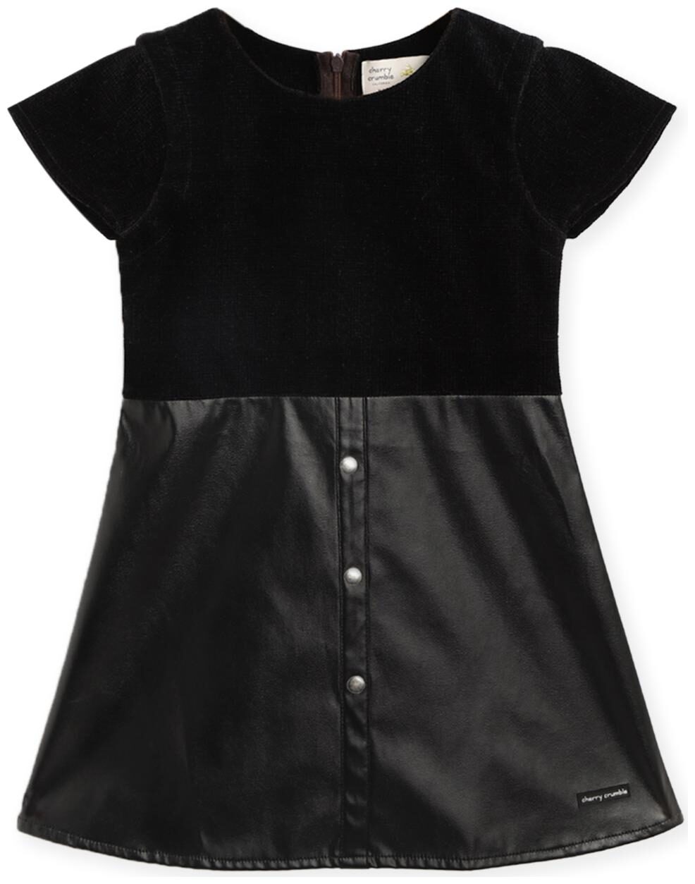 

Cherry Crumble By Nitt Hyman Baby girl Cotton Solid Princess frock - Black
