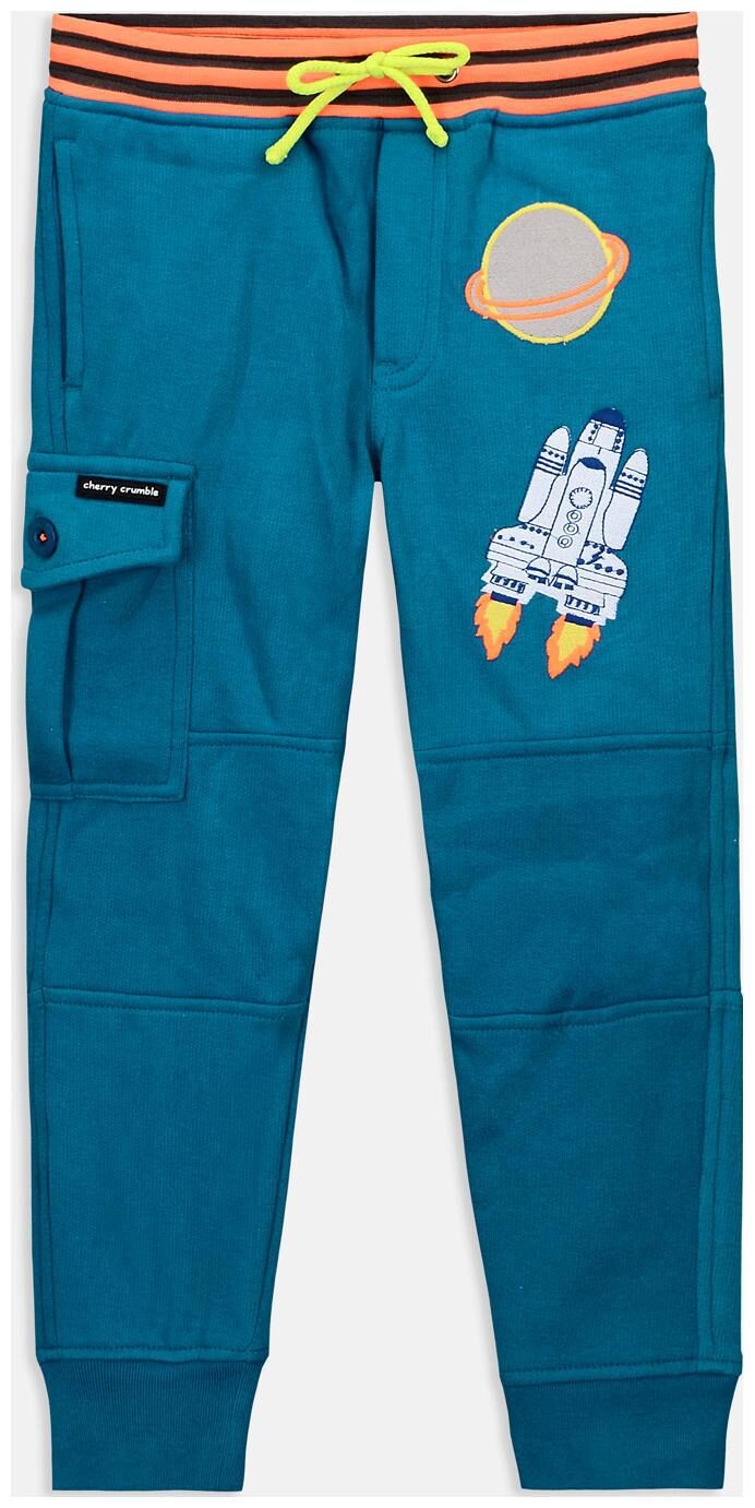 

Cherry Crumble By Nitt Hyman Baby boy Cotton Solid Trousers - Blue