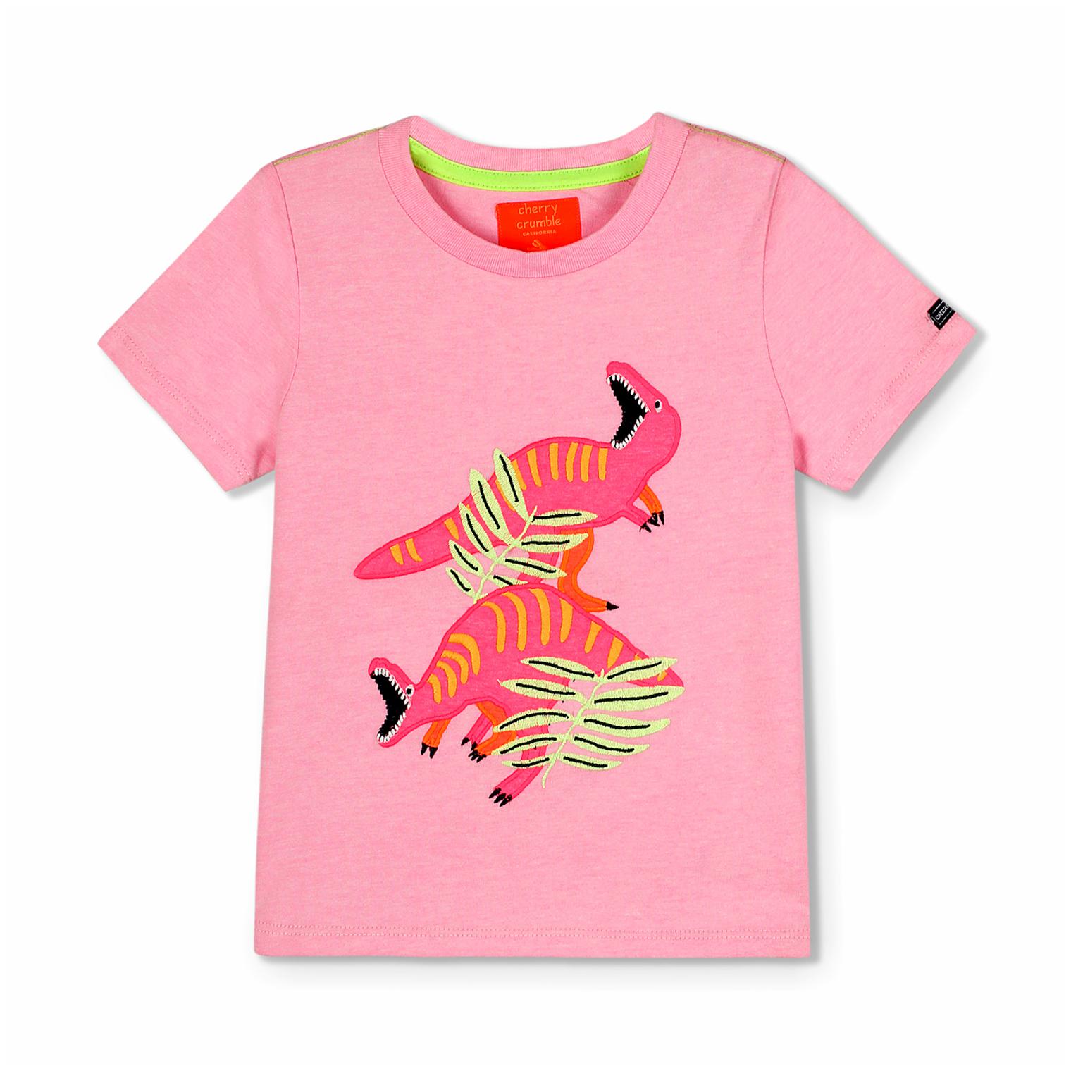 

Cherry Crumble By Nitt Hyman Cotton Solid T shirt for Unisex Infants - Pink
