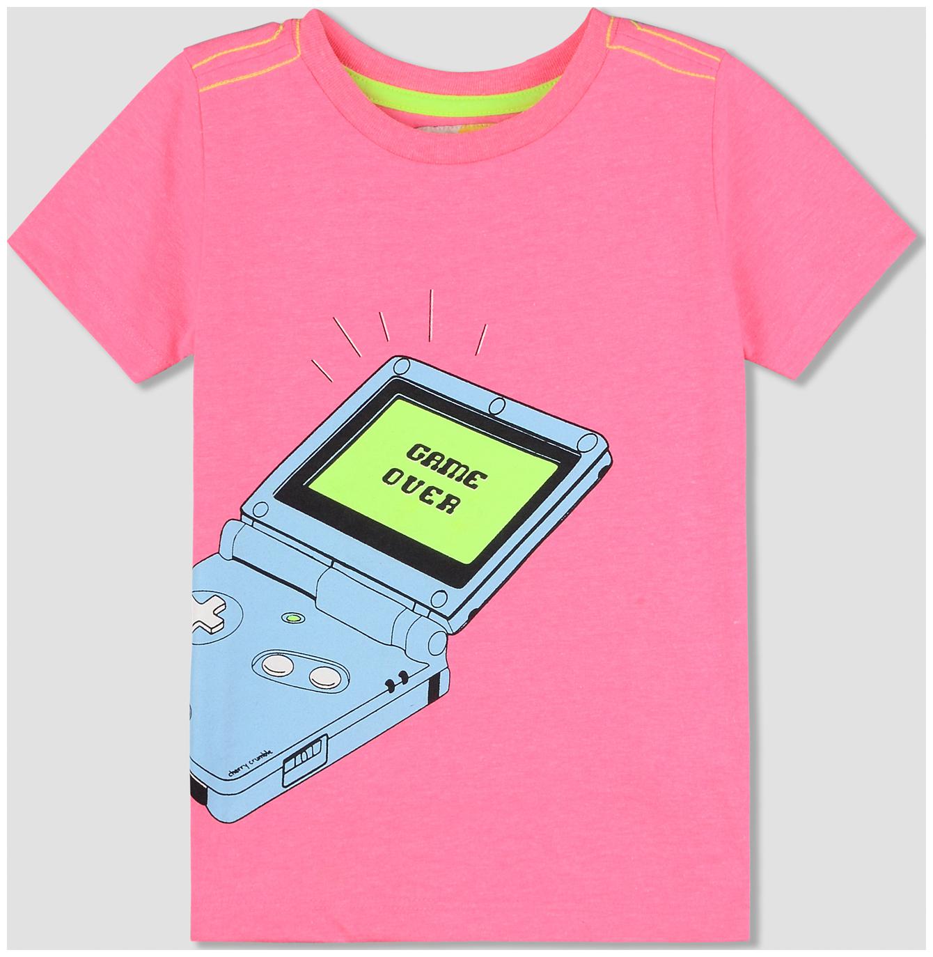 

Cherry Crumble By Nitt Hyman Boy Cotton Solid T-shirt - Pink
