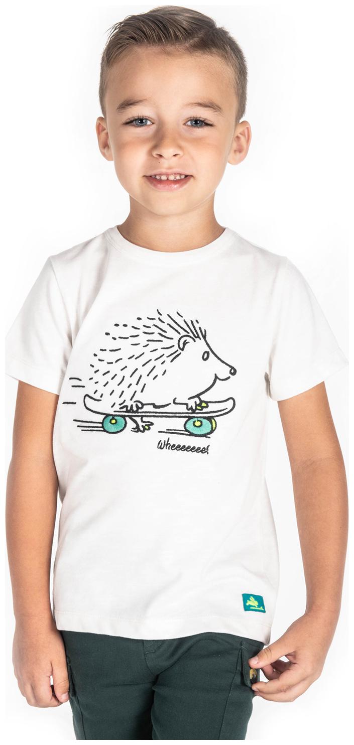 

Cherry Crumble By Nitt Hyman Boy Cotton Printed T-shirt - White