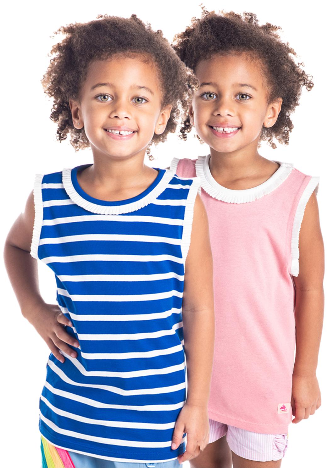 

Cherry Crumble By Nitt Hyman Girl Cotton Striped T shirt - Multi