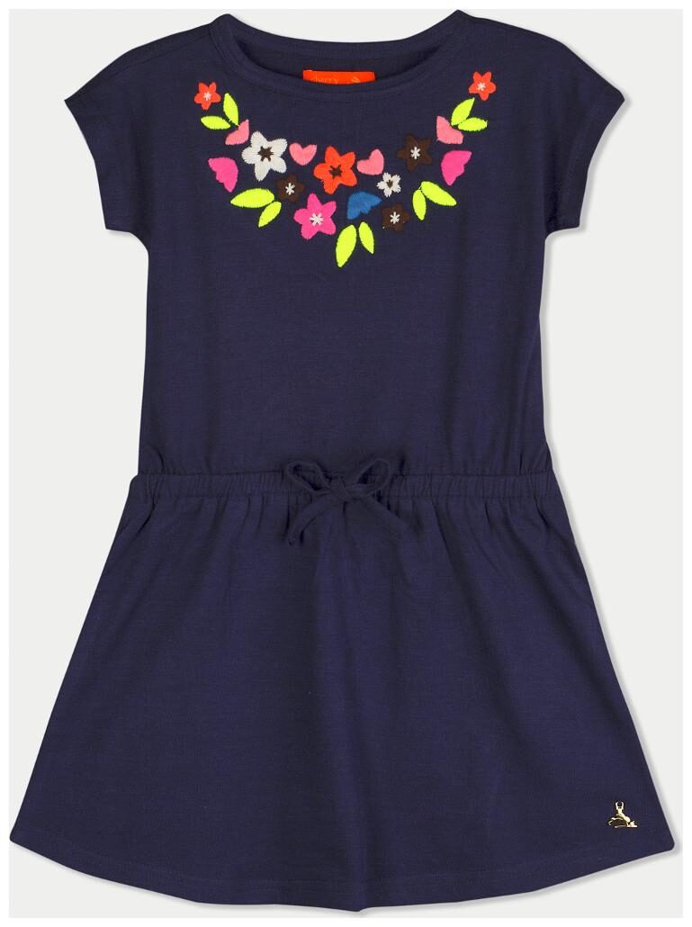 

Cherry Crumble By Nitt Hyman Blue Cotton Short Sleeves Knee Length Princess Frock ( Pack of 1 )