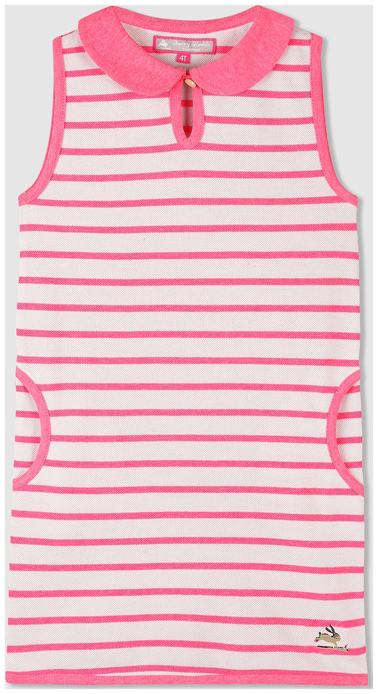 

Cherry Crumble By Nitt Hyman Baby girl Cotton Solid Collar frock - Pink