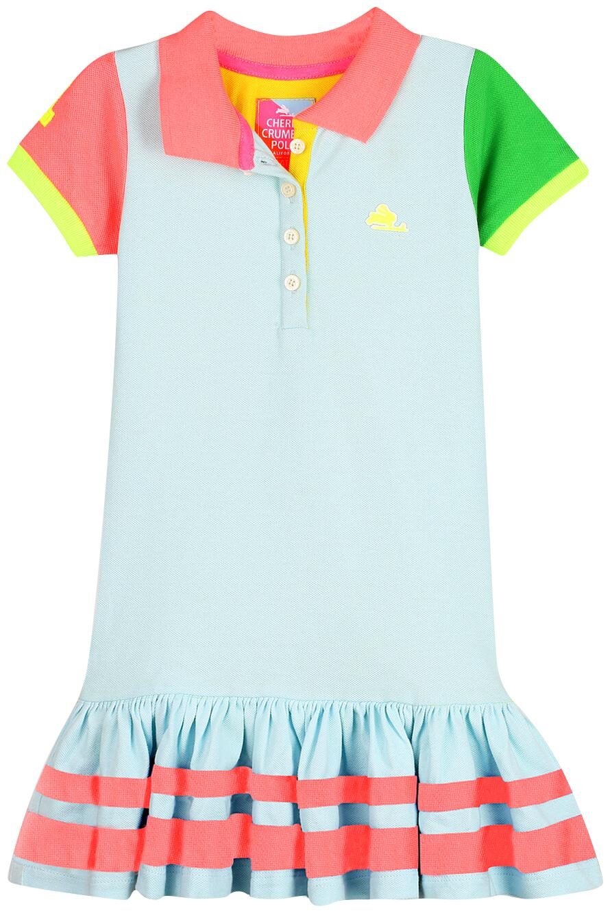 

Cherry Crumble By Nitt Hyman Baby girl Poly cotton Solid Princess frock - Blue