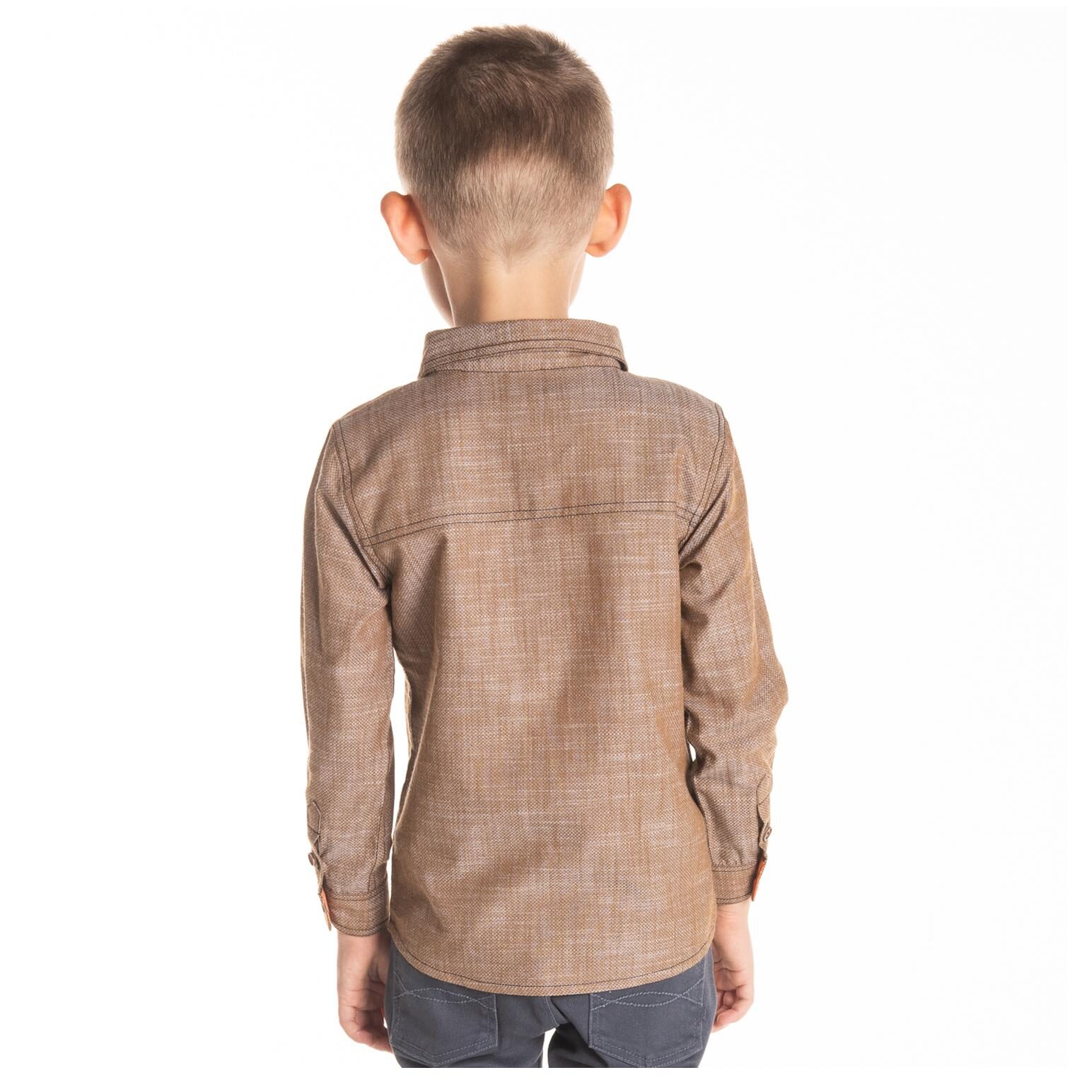

Cherry Crumble By Nitt Hyman Boy Cotton Solid Shirt Brown