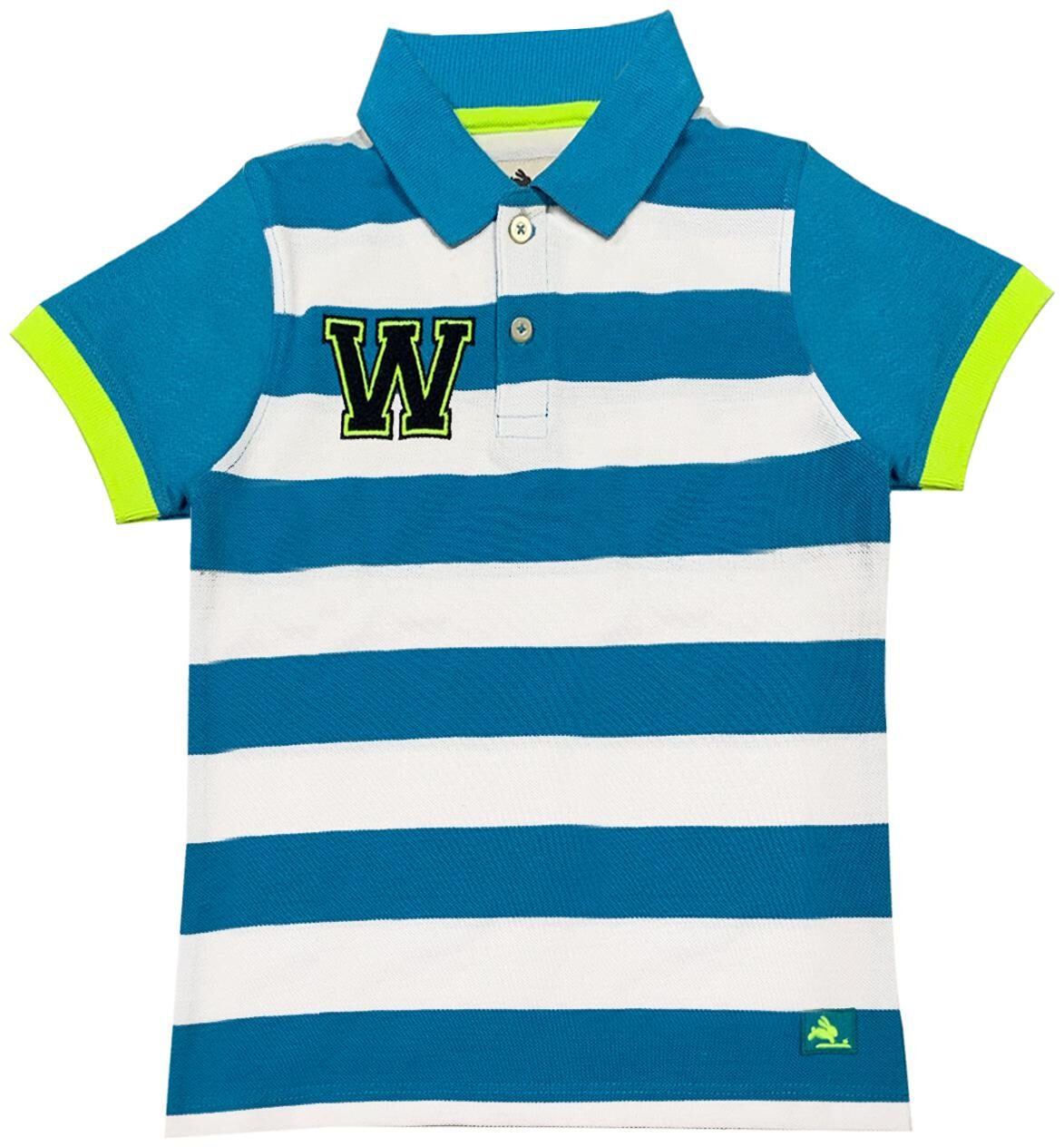 

Cherry Crumble By Nitt Hyman Boy Cotton blend Striped T-shirt - White Blue
