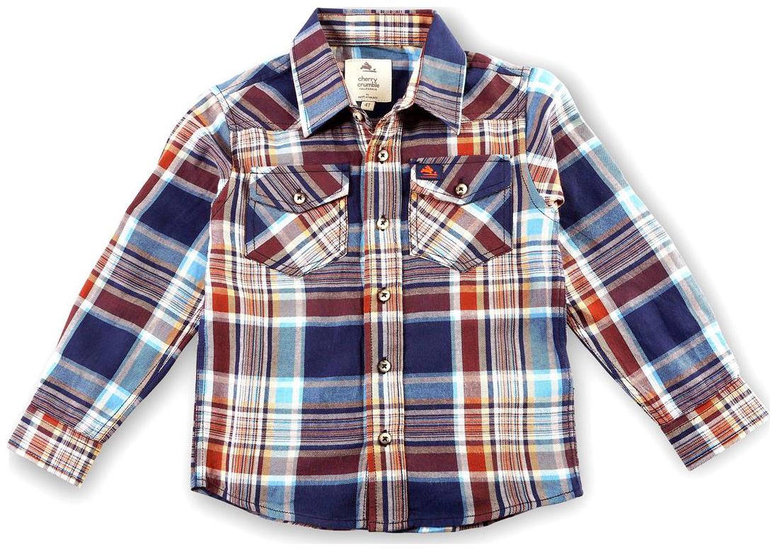 

Cherry Crumble By Nitt Hyman Cotton Solid Shirt for Baby Boy - Multi