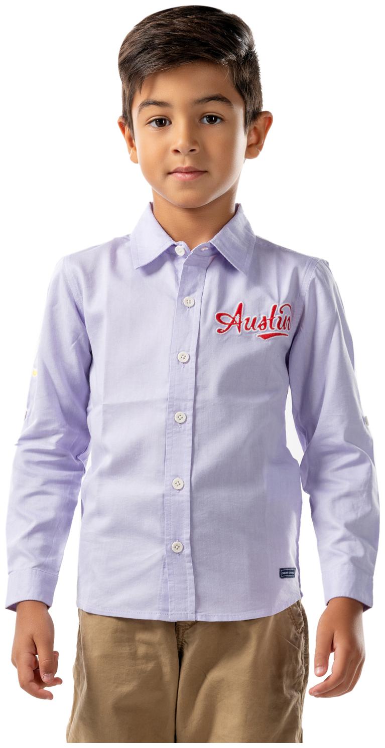 

Cherry Crumble By Nitt Hyman Boy Cotton Solid Shirt Purple