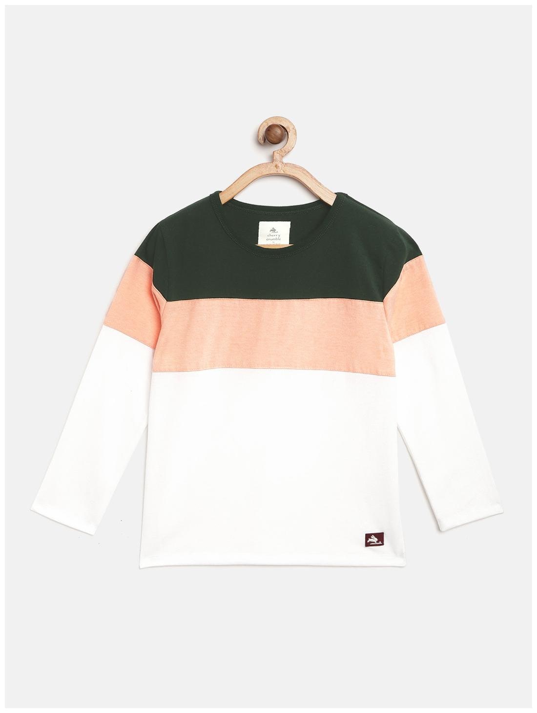 

Cherry Crumble By Nitt Hyman Boy Cotton blend Colorblocked T-shirt - Multi
